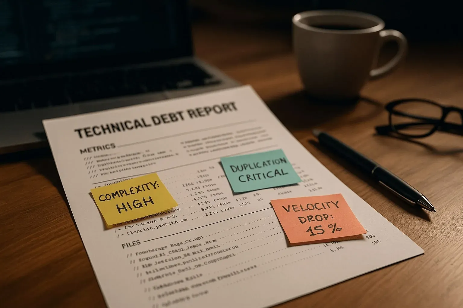 An illustration of how to measure technical debt
