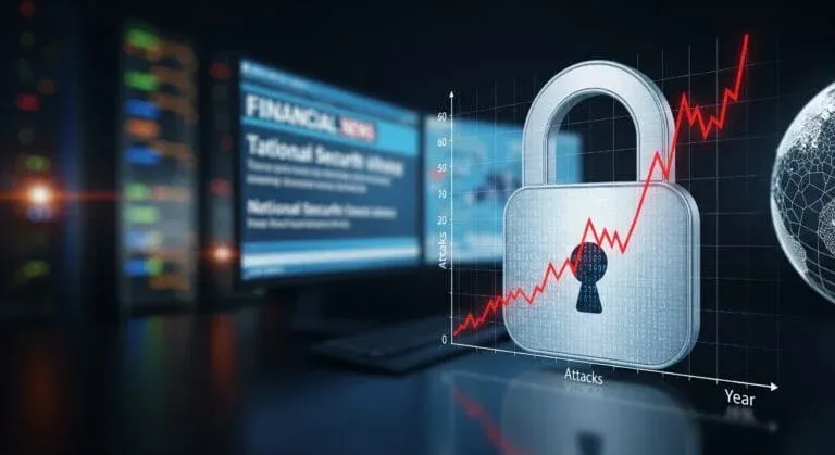 An illustration of the growing volume of ransomware attacks