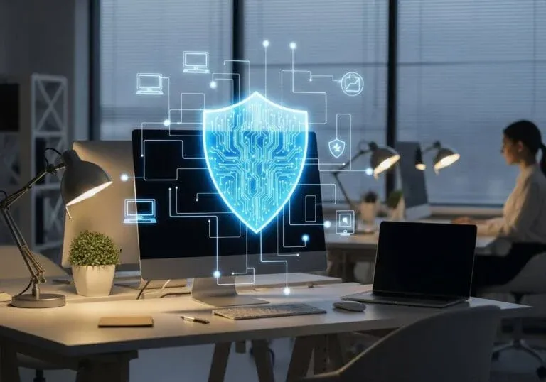 An illustration of the security technologies a small business can deploy
