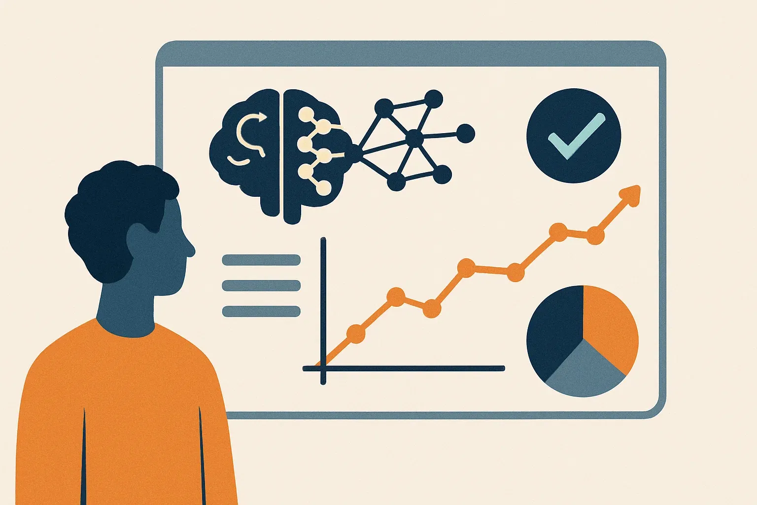 An illustration of latency and accuracy as measures of AI model performance