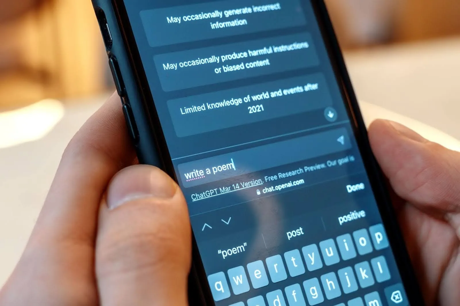 AI in fintech chatbot interface on smartphone showing intelligent financial assistant and automated customer support features